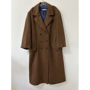 Abbyshot Tenth 10th Doctors Coat Wool Brown David Tennant‎ Trench Long XL Men's